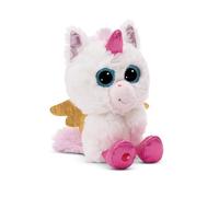 NICI soft toy GLUBSCHIS Unicorn Glowy Kaddi 15cm white - Cuddly cute plush to snuggle and play with, for children & adults, great gift idea - 49695