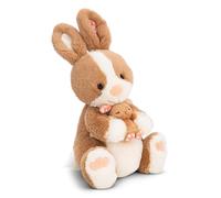 NICI soft toy rabbit Hopsala & her Little One 35cm - brown - Fluffy plush, cute to cuddle and play with, for children & adults, great gift idea - 61634