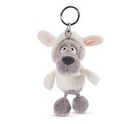 NICI Ulvy the Wolf soft toy keyring 10 cm with a fluffy hoodie - Cuddly animal pendant for lanyards & key holders - Mini plush toys, Keyrings for girls and boys