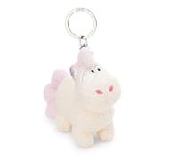 NICI Unicorn Creamy Pink Keyring 10 cm, White, Loyal Companion for Backpack or Bag, Key Holder for Kids and Adults, 61901