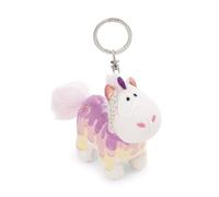 NICI Unicorn Sweety Rainbow Keyring 10 cm, White, Loyal Companion for Backpack or Bag, Key Holder for Kids and Adults, 61900