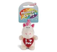 NICI Unicorn Theodor I (heart) YOU 8cm w. loop