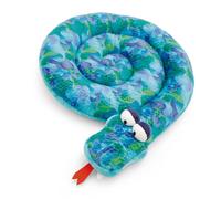 NICI cushion snake round 30cm - green - Fluffy cuddly toy pillow for boys, girls, babies and cuddly toy lovers - ideal for at home, kindergarten or on the go - 61729