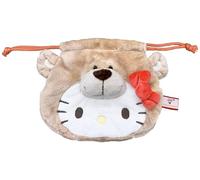 NICI x Sanrio Character Figure Face Pouch Kitty x Love Bear