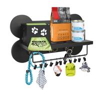 Niciksty Wall Mount Wooden Dog Lead Storage Holder