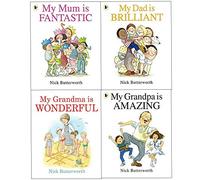 Nick Butterworth Family Series Collection 4 Books Set Inc My Dad is Brilliant