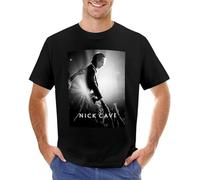 Nick CAVE ES T-Shirt Aesthetic Clothing Custom t Shirts t Shirts Funny t Shirt Funny t Shirts for Men Size M Black