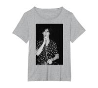 Nick Cave with Birthday Party 1981 by Virgina Turbett T-Shirt, Women's Plus, Heather Grey, 1X