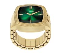 Nick Jonas x Fossil Machine Luxe Green Vignette Dial & Gold-Tone Watch Ring