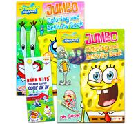 Nick Jr. Spongebob SquarePants Coloring and Activity Book Set (2 Books ~ 96 pgs Each)