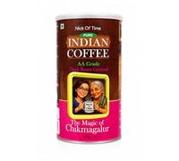 Nick Of Time Indian Coffee Ground | 100% Arabica AA Grade Dark Roast | Enjoyed Across 14 Countries for 10+ Years | Sourced from Chikmagalur, India | (400g |14.10 oz)