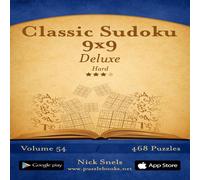 Nick Snels Classic Sudoku 9x9 Deluxe - Hard - Volume 54 - 468 Logic Puzzles Nick Snels Multicolor