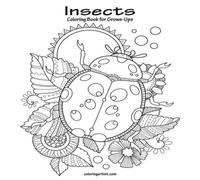 Nick Snels Insects Coloring Book for Grown-Ups 1 Paperback Nick Snels Multicolor