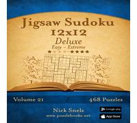 Nick Snels Jigsaw Sudoku 12x12 Deluxe - Easy to Extreme - Volume 21 - 468 Nick Snels Multicolor