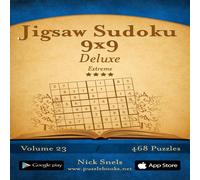 Nick Snels Jigsaw Sudoku 9x9 Deluxe - Extreme - Volume 23 - 468 Logic Puzzles Nick Snels Multicolor
