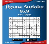 Nick Snels Jigsaw Sudoku 9x9 - Easy to Extreme - Volume 1 - 276 Puzzles Nick Snels Multicolor