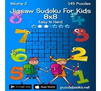 Nick Snels Jigsaw Sudoku For Kids 8x8 - Easy to Hard - Volume 2 - 145 Puzzles Nick Snels Multicolor