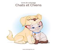 Nick Snels Livre de coloriage Chats et Chiens 1 & 2 Paperback Book Nick Snels Multicolor