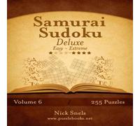 Nick Snels Samurai Sudoku Deluxe - Easy to Extreme - Volume 6 - 255 Puzzles Nick Snels Multicolor