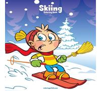 Nick Snels Skiing Coloring Book 1 Paperback Nick Snels Multicolor