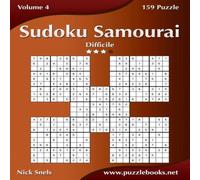 Nick Snels Sudoku Samurai - Difficile - Volume 4 - 159 Puzzle Paperback Book Nick Snels Multicolor
