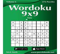 Nick Snels Wordoku 9x9 - Easy - Volume 6 - 276 Logic Puzzles Paperback Book Nick Snels Multicolor