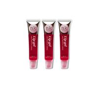 nickaknewyork NK lip gloss gel 15ml Vitamin E, Shiny, Nourishes, Lip gel (Cherry, Pack Of 3)