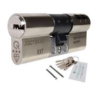 Nickel, 40/50 (90mm) greenteQ Orion TS007 3-Star Anti-Snap Euro Cylinder Lock Door Barrel