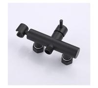 Nickel Brass Bidet Sprayer Faucet with Hot and Cold Water Mixer Hand held Wall Mounted for Bathroom Kitchen Grey Whole Set(Black Only)