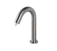 Nickel Brush Electronic Automatic Sensor Faucet Touchless Faucets Hands Free Bathroom Vessel Sink Mixer Taps 33cm(Chrome 33cm)