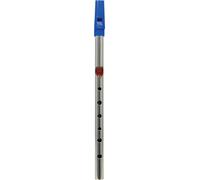 Nickel coated Irish Penny Folk GENERATION TIN WHISTLE in Key of F. Bright tone.