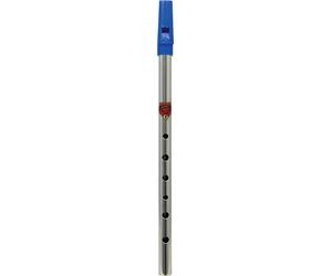 Nickel coated Irish Penny Folk GENERATION TIN WHISTLE in Key of F. Bright tone.