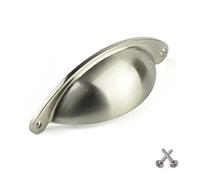 Nickel Cup Kitchen Cabinet Door Handle Cupboard Drawer Bedroom Furniture Handles knobs Pull