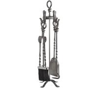 Nickel Hand Turned Loop Top Companion Set