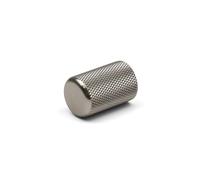 Nickel Knurled Cabinet Knob Small Textured Silver Cylinder Button Pull 18mm Diameter Kitchen Cupboard Door Drawer Furniture Upcycle Handle