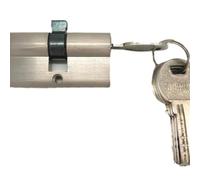 Nickel Lock Cylinder Double Open Lock Cylinder Key Anti-Theft Entrance Brass Door Lengthened Core(A-60mm)