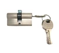Nickel Lock Cylinder Double Open Lock Door Window Security Cylinder Key Anti-Theft Entrance Brass Lengthened Core(A 60mm)