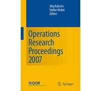 Nickel - Operations Research Proceedings 2007 Selected Papers of the - X555z