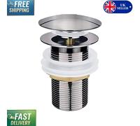 Nickel Plated Basin Waste with Double Sealing Washers - 6.6cm x 9.8cm