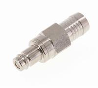 Nickel-plated Brass DN 10 Air Coupling Plug 19 mm Hose Pillar Double Shut-Off