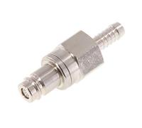 Nickel-plated Brass DN 10 Air Coupling Plug 9 mm Hose Pillar Double Shut-Off