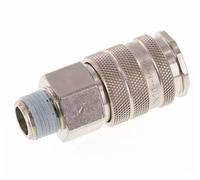 Nickel-plated Brass DN 10 Air Coupling Socket R 3/8 inch Male