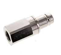 Nickel-plated Brass DN 15 Air Coupling Plug G 1/2 inch Female Double Shut-Off