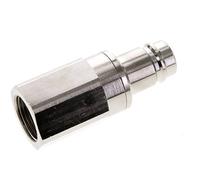 Nickel-plated Brass DN 15 Air Coupling Plug G 1 inch Female Double Shut-Off