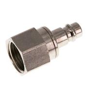 Nickel-plated Brass DN 7.2 (Euro) Air Coupling Plug G 1/2 inch Female Double Shut-Off