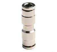 Nickel Plated Brass Pneumatic Fitting, Air Tube Connector for PU4/6/8/10mm Hose, 360° Rotatable Metal Straight Coupling, 2.5MPa Wor(PU4)