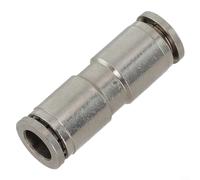 Nickel Plated Copper Air Tube Fitting With User Friendly Release Design For Convenient Disassembly In Pneumatic Systems(PU8)