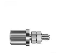 Nickel Plated Copper Grounding Post Terminal 20A 4mm Screw Metal Earth Bonding Point for Electrical Panel Industrial Testing Setup(50024A)