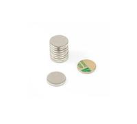 Nickel Plated Mild Steel Disc with 3M Self Adhesive for Arts, Crafts, Model Making, DIY and Hobbies - 20mm dia x 2mm thick - Pack of 100