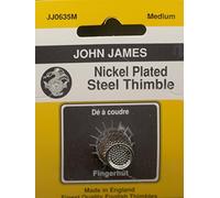 Nickel Plated Steel Crimp Top Thimble-Medium Size 7